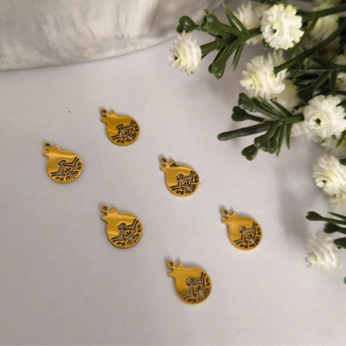 آویز ساعت استیل طرح انار 5( فروش محصول بصورت یک عدد آویز میباشد)