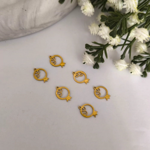 آویز ساعت استیل طرح انار 7( فروش محصول بصورت یک عدد آویز میباشد)