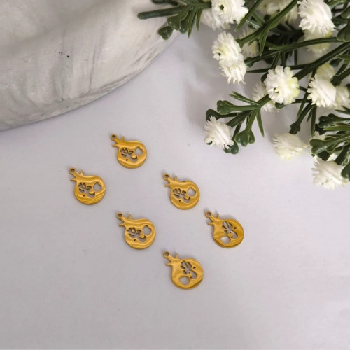 آویز ساعت استیل طرح انار 8 ( فروش محصول بصورت یک عدد آویز میباشد)