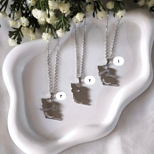 گردنبند نقشه ایران (فروش بصورت یک عدد گردنبند)