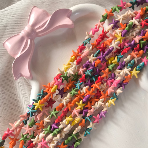 مهره ستاره دریایی رنگی (فروش بصورت ریسه ای)