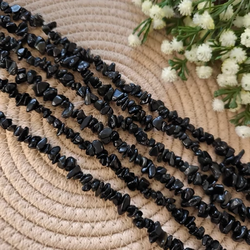 سنگ شکسته(راف) آبسدین مشکی