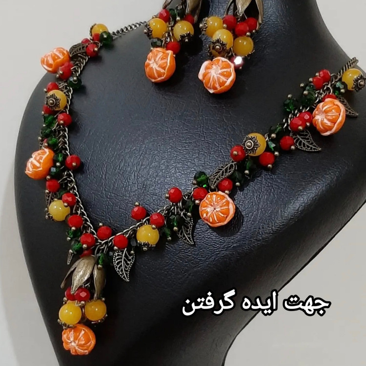 خرجکار میوه نارنگی مینیاتوری فانتزی(ویژه یلدا)(فروش بصورت یک عدد آویز می باشد)