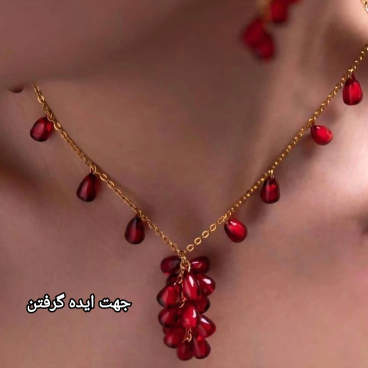 آویز دونه انار مینیاتوری با میخ برنزی (فروش بصورت دونه ای)